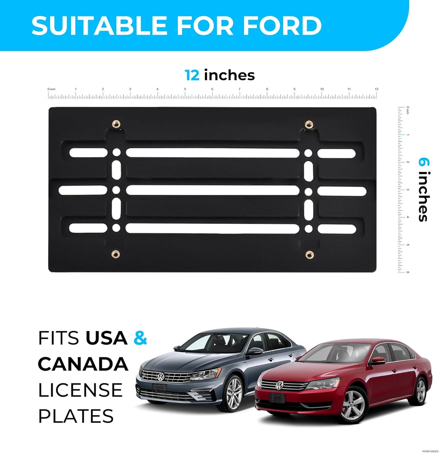 Front Bumper License Plate Bracket for VW Volkswagen