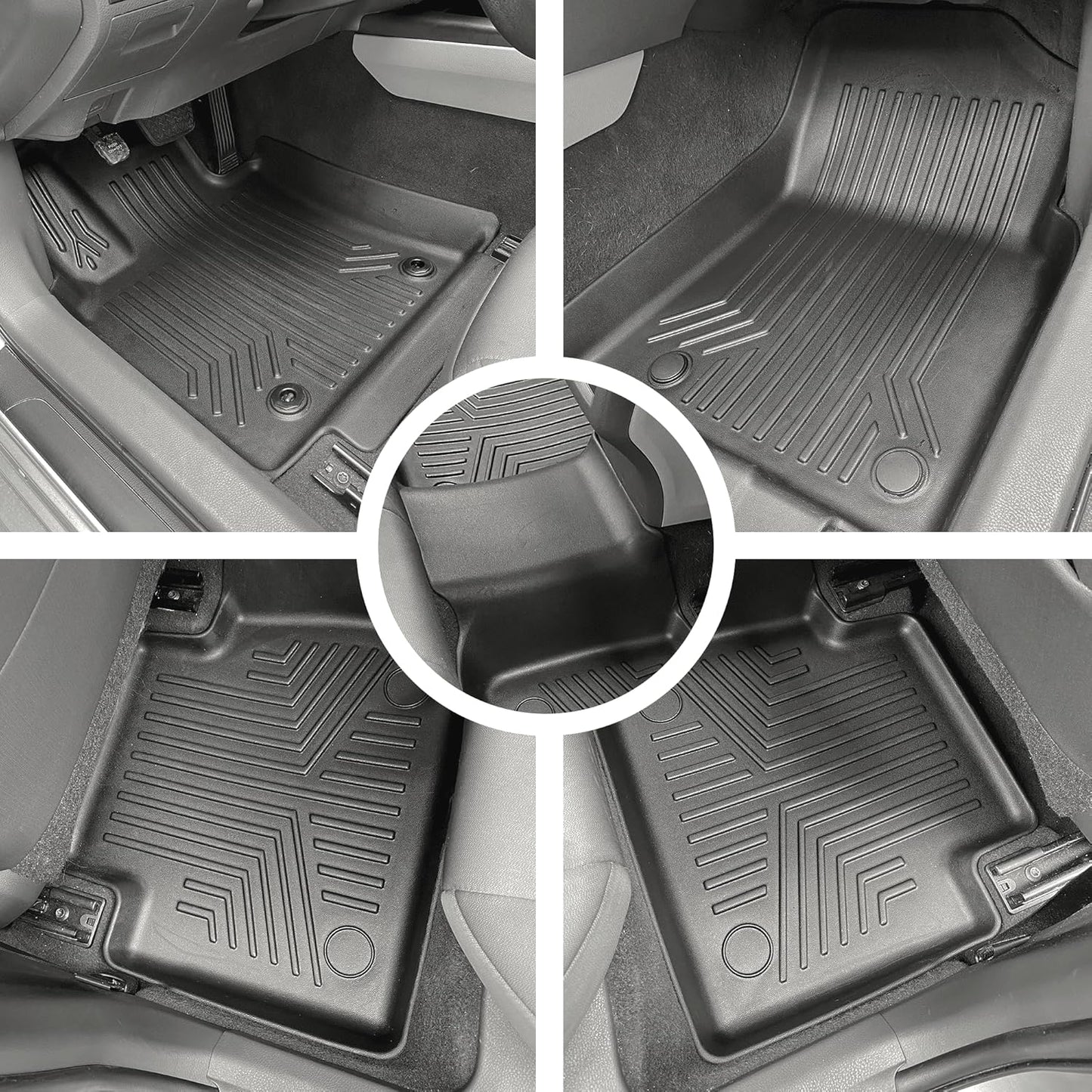 Cargo mat for Toyota Camry 2018-2026 FWD Only | All Weather Floor Protection Car Accessories | Black Liner Carpets Mat for Cars | Custom Fit Floor Liners for 1st & 2nd Row