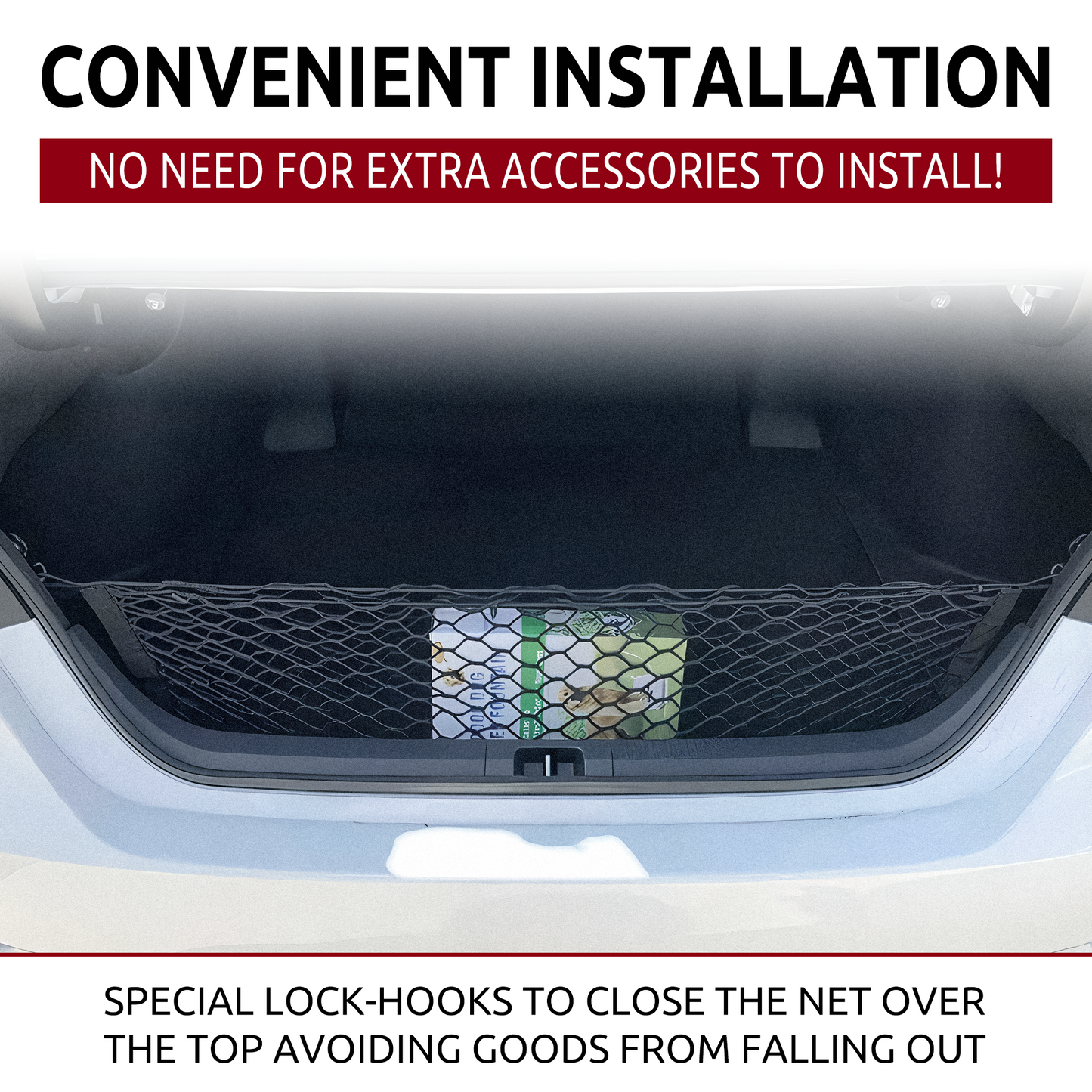 Envelope Style Trunk Cargo Net for Toyota Avalon 2018-2022