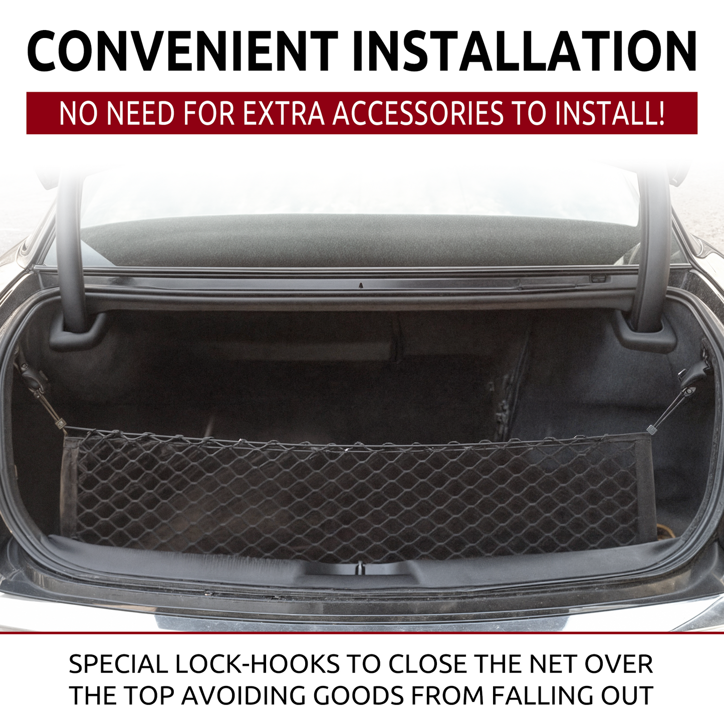 Envelope Style Trunk Cargo Net for CHRYSLER 300 2011 - 2019