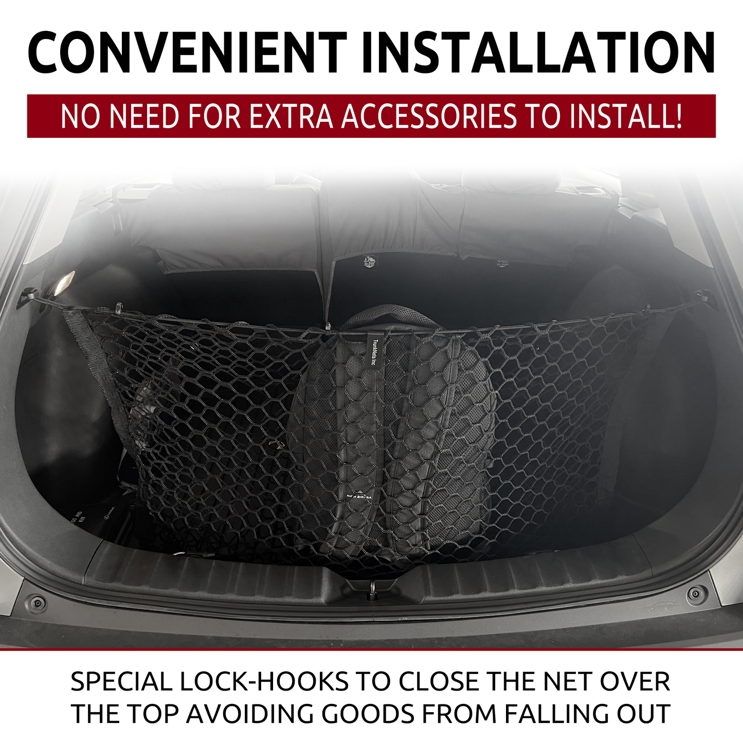 Envelope Style Trunk Cargo Net for Toyota Corolla Cross 2022-2024