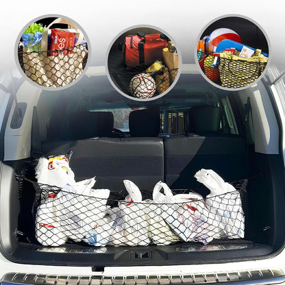 Envelope Style Trunk Cargo Net for For Nissan Armada 2005-2023