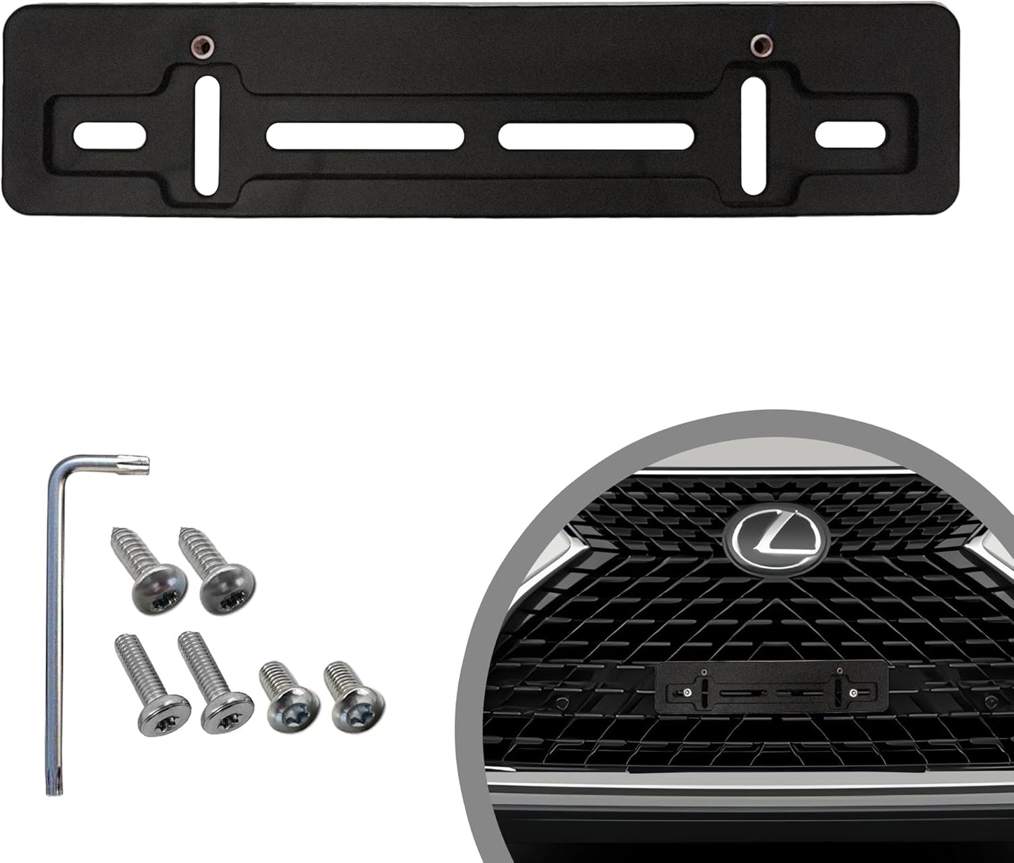 Front Bumper License Plate Bracket for Lexus