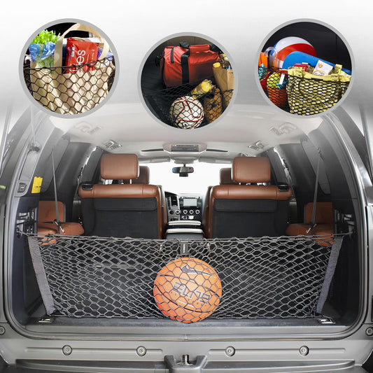 Envelope Style Trunk Cargo Net for Toyota Sequoia 2008-2023