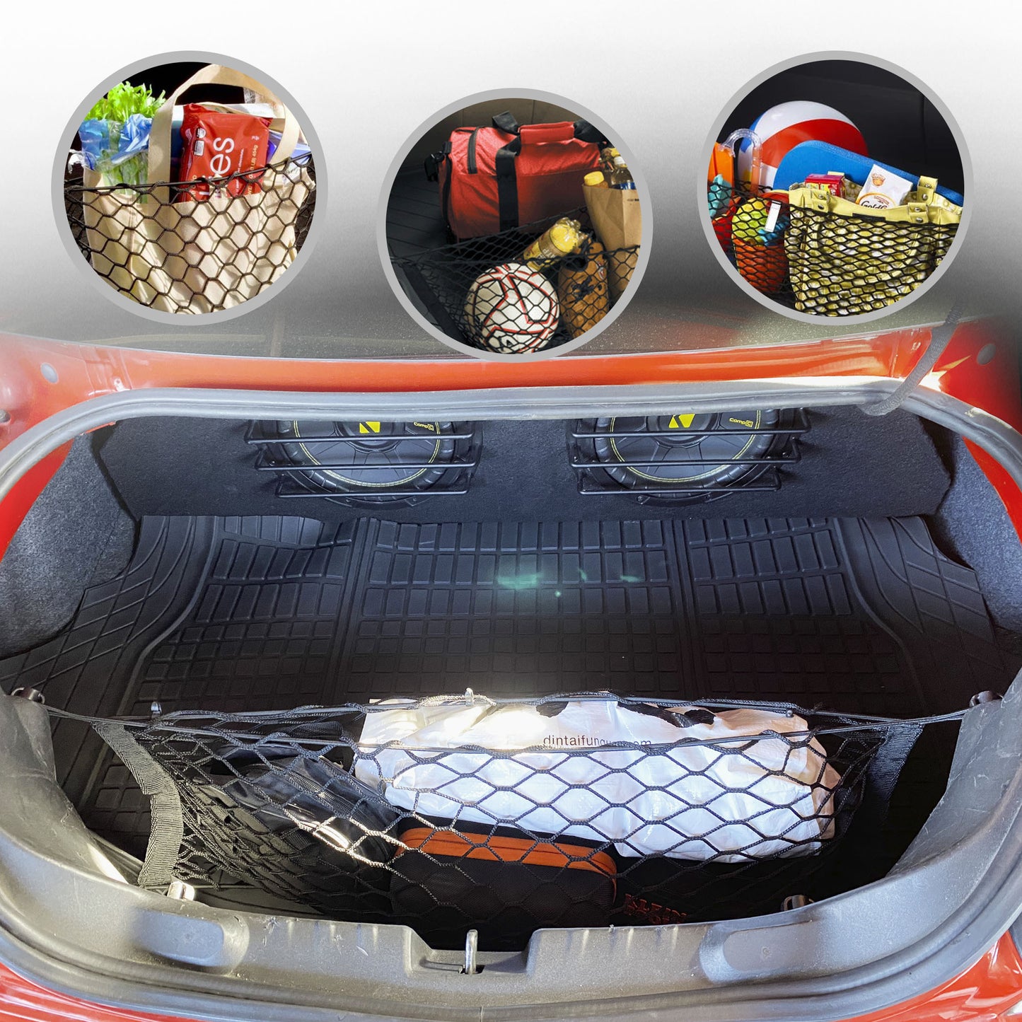 Envelope Style Trunk Cargo Net for Chevrolet Camaro 2010 - 2015