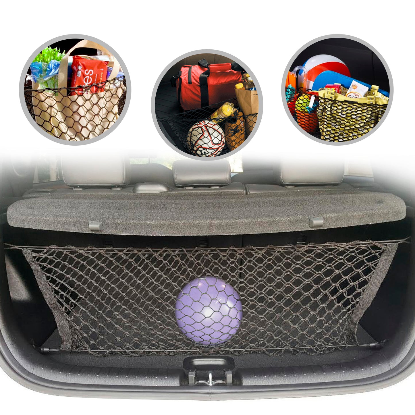 Envelope Style Trunk Cargo Net for KIA SOUL 2014 - 2019