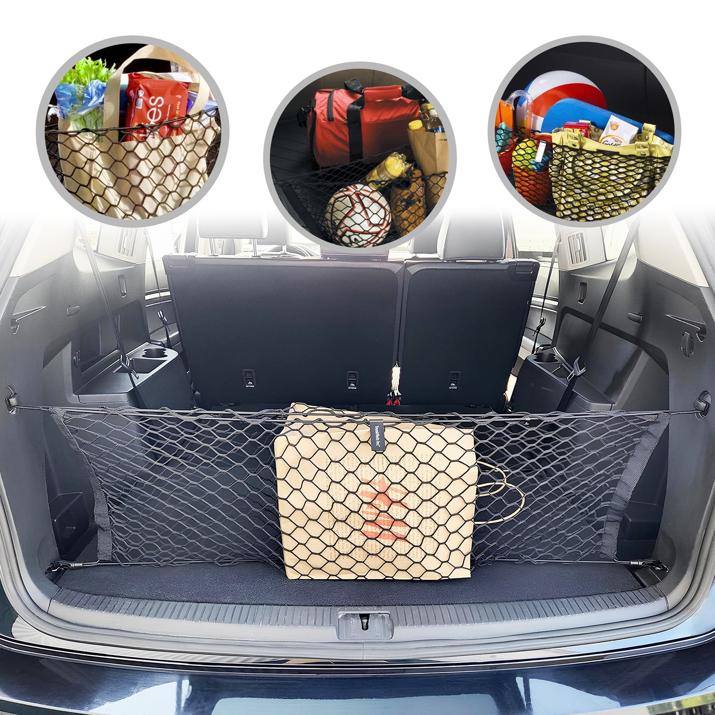 Envelope Style Trunk Cargo Net for Volkswagen Atlas 2017-2024