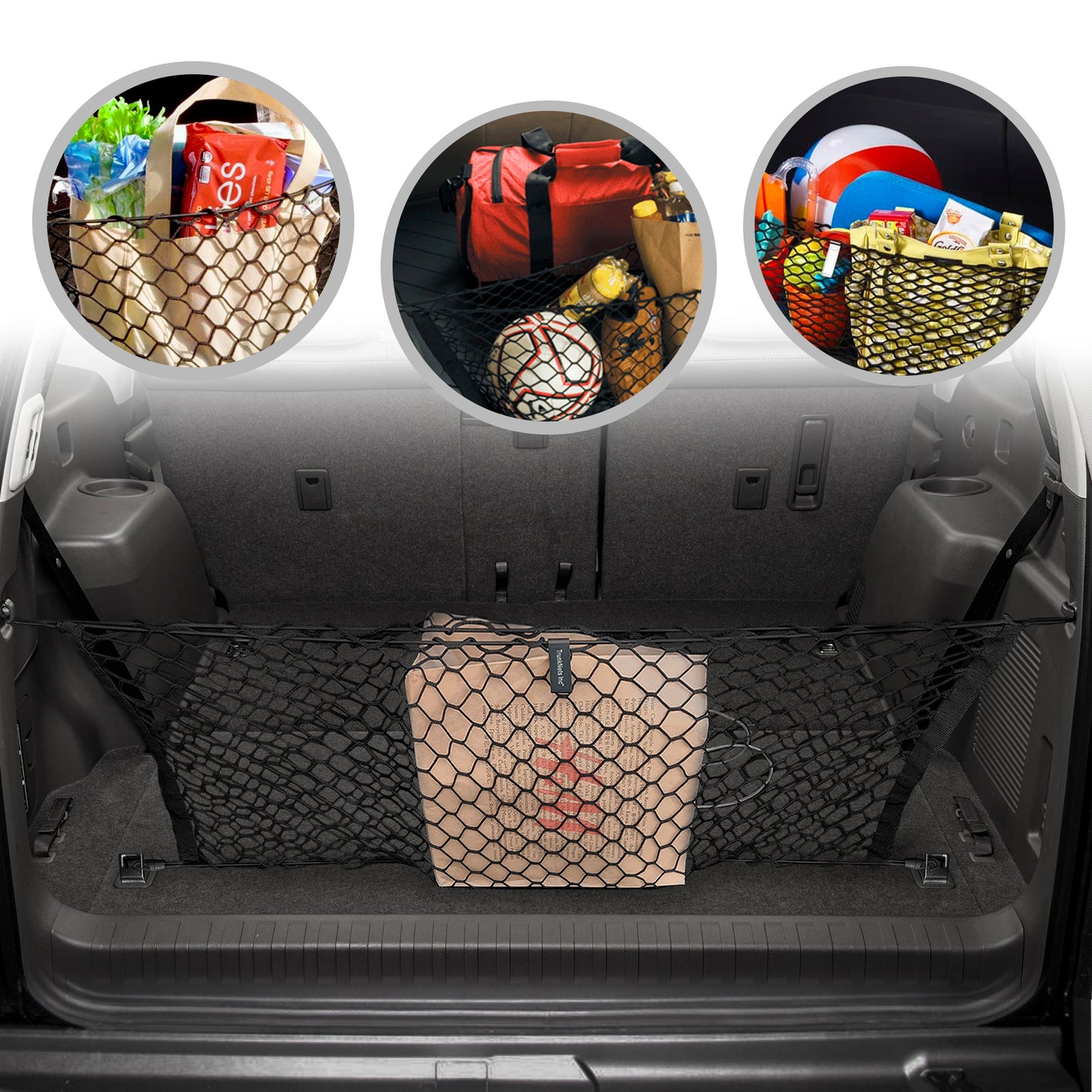 Envelope Style Trunk Cargo Net for Lexus GX 460 Luxury Premium 2022-2023