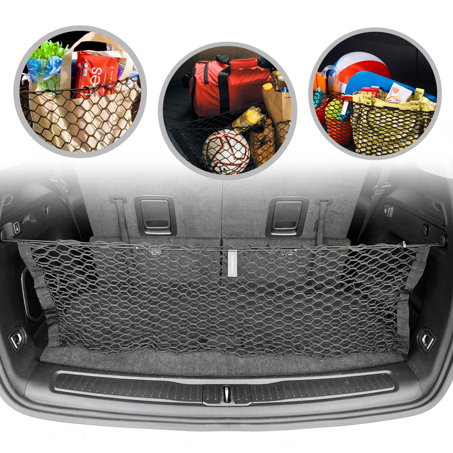 Envelope Style Trunk Cargo Net for Jeep Grand Cherokee L Long 2021-2024