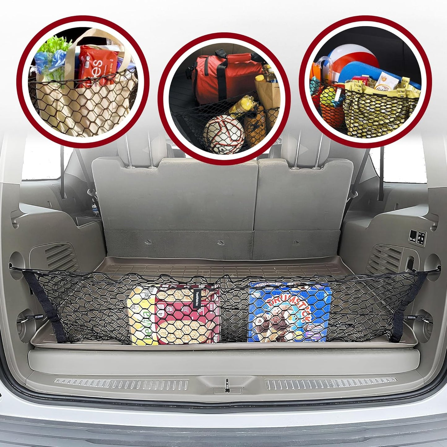 Envelope Style Trunk Cargo Net for GMC Yukon 2015-2020