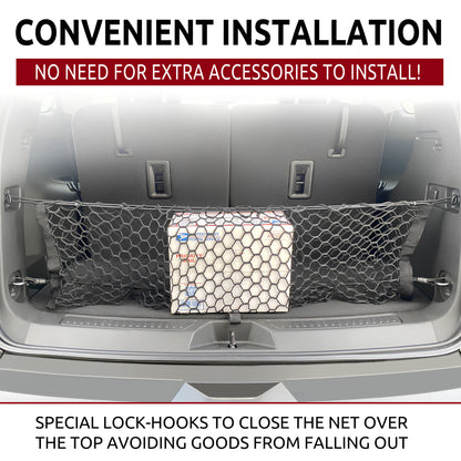 Envelope Style Trunk Cargo Net for GMC Acadia Buick Enclave Chevy Traverse 2010 - 2016