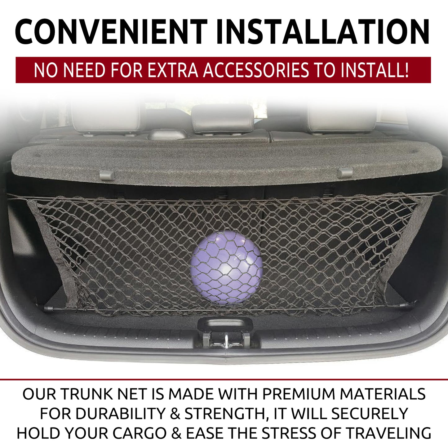 Envelope Style Trunk Cargo Net for KIA SOUL 2014 - 2019