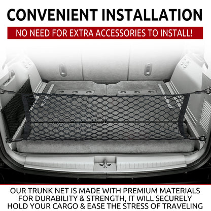 Envelope Style Trunk Cargo Net for Jeep Commander 2006 - 2010