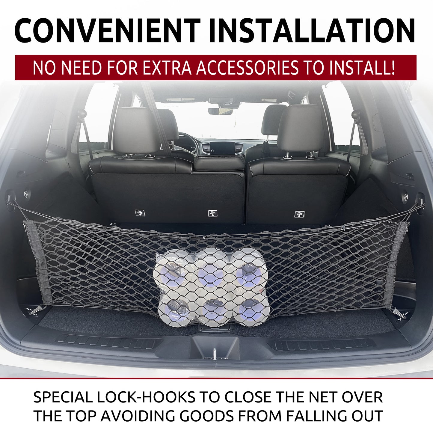 Envelope Style Trunk Cargo Net for Honda Passport 2019-2023