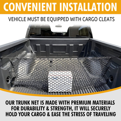 Envelope Style Trunk Cargo Net for Chevrolet Colorado and GMC Canyon 2015-2023