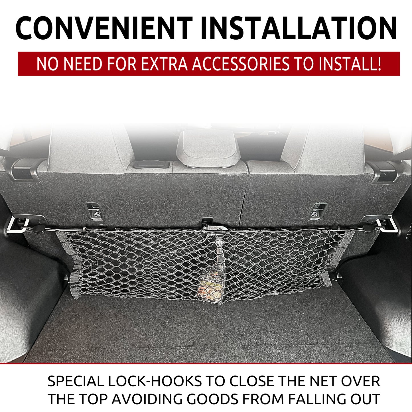 Envelope Style Trunk Cargo Net for Kia Seltos LX S EX SX 2021-2024