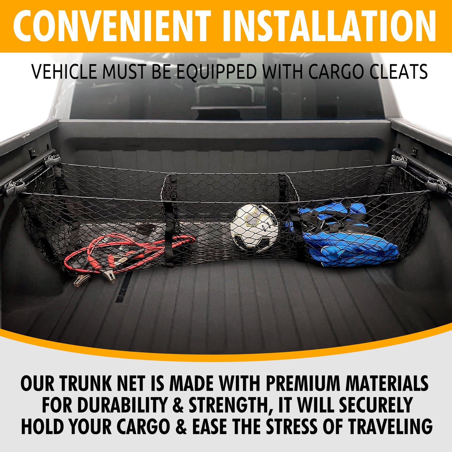 Envelope Style Trunk Cargo Net for Ram 1500 2019-2024