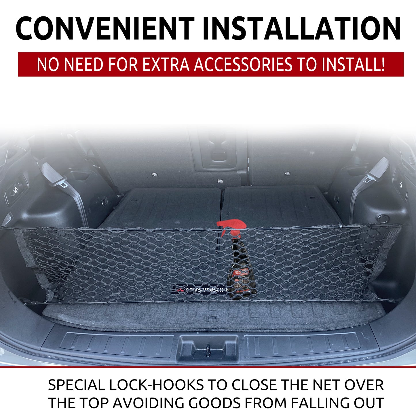 Envelope Style Trunk Cargo Net for Mitsubishi Outlander 2022-2024