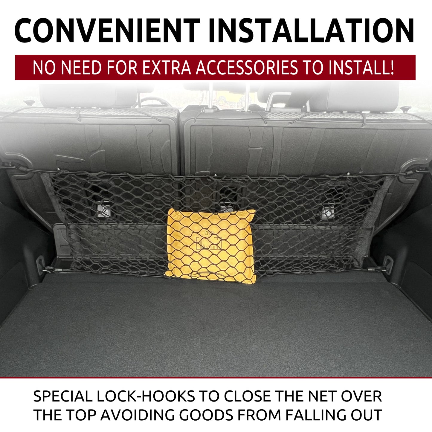 Envelope Style Trunk Cargo Net for Subaru Forester (SK) 2019-2024