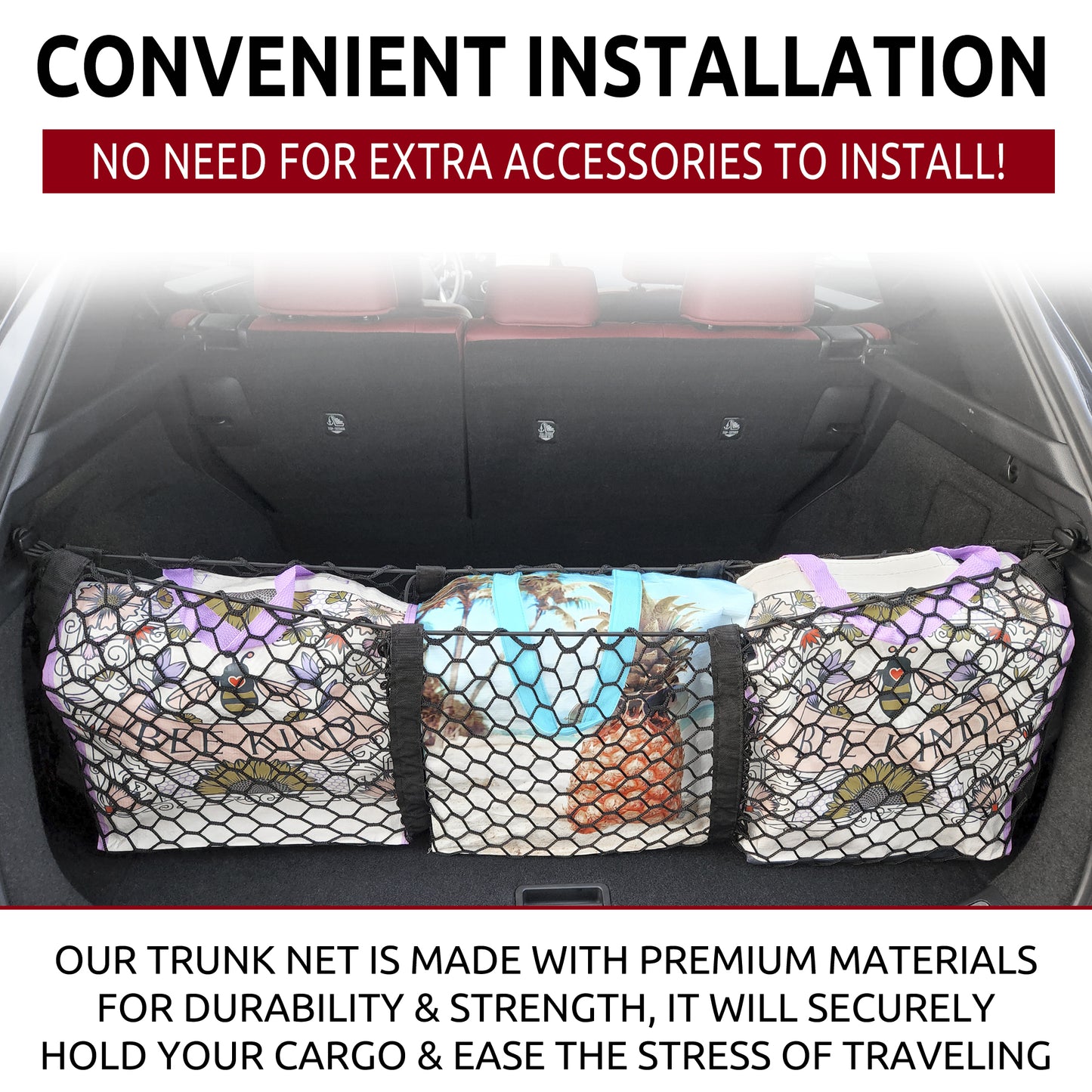 Envelope Style Trunk Cargo Net for Lexus NX 350 2022-2024