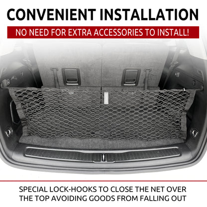 Envelope Style Trunk Cargo Net for Jeep Grand Cherokee L Long 2021-2024