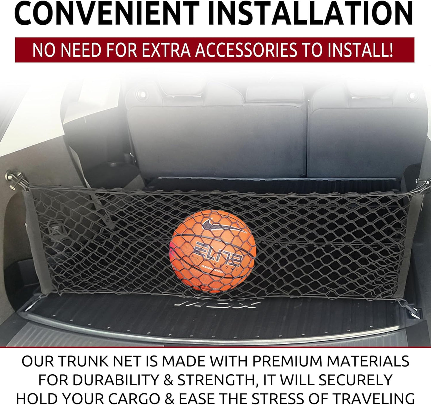 Envelope Style Trunk Cargo Net for Acura MDX 2014 - 2020