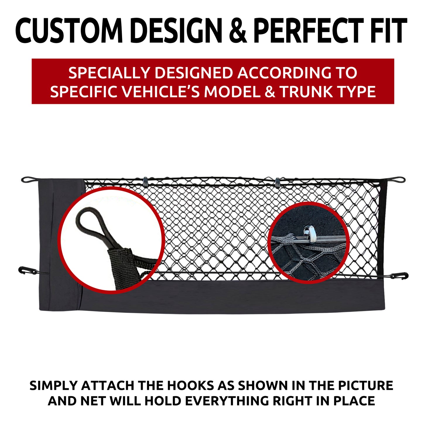 Envelope Style Trunk Cargo Net for Lincoln Aviator Standard Reserve 2020-2023