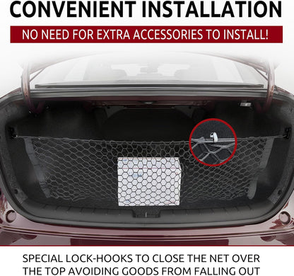 Envelope Style Trunk Cargo Net for HONDA ACCORD SEDAN 4-DOOR 2013 - 2021