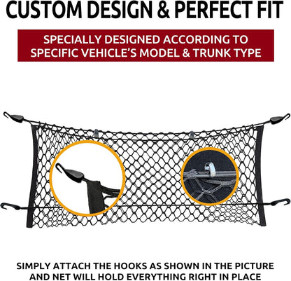 Envelope Style Trunk Cargo Net for Chevy Silverado Accessories WT LS LT LTZ 2013-2025