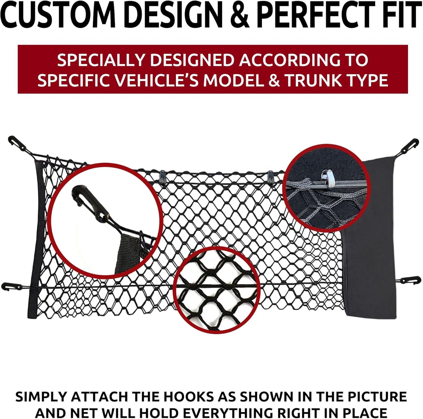 Envelope Style Trunk Cargo Net for Buick Enclave 2018-2025