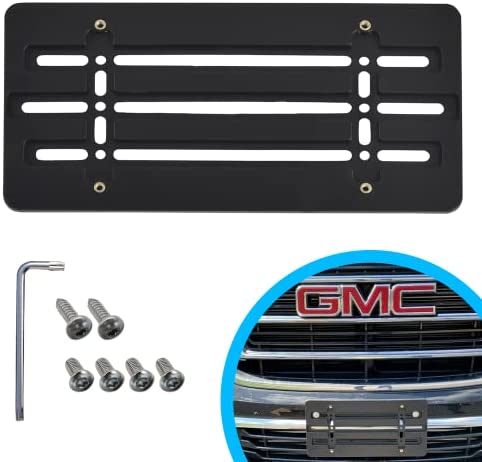 Front Bumper License Plate Bracket for GMC 2000-2024