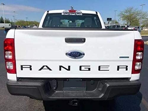 Trunknets Inc Tailgate Insert Decals Black Letters Stickers for Ford Ranger 2019 2020