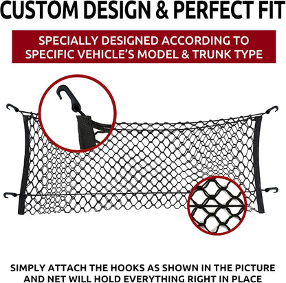 Envelope Style Trunk Cargo Net for Cadillac XT6 2020-2024