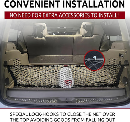 Envelope Style Trunk Cargo Net for Chevrolet Tahoe 2015-2020