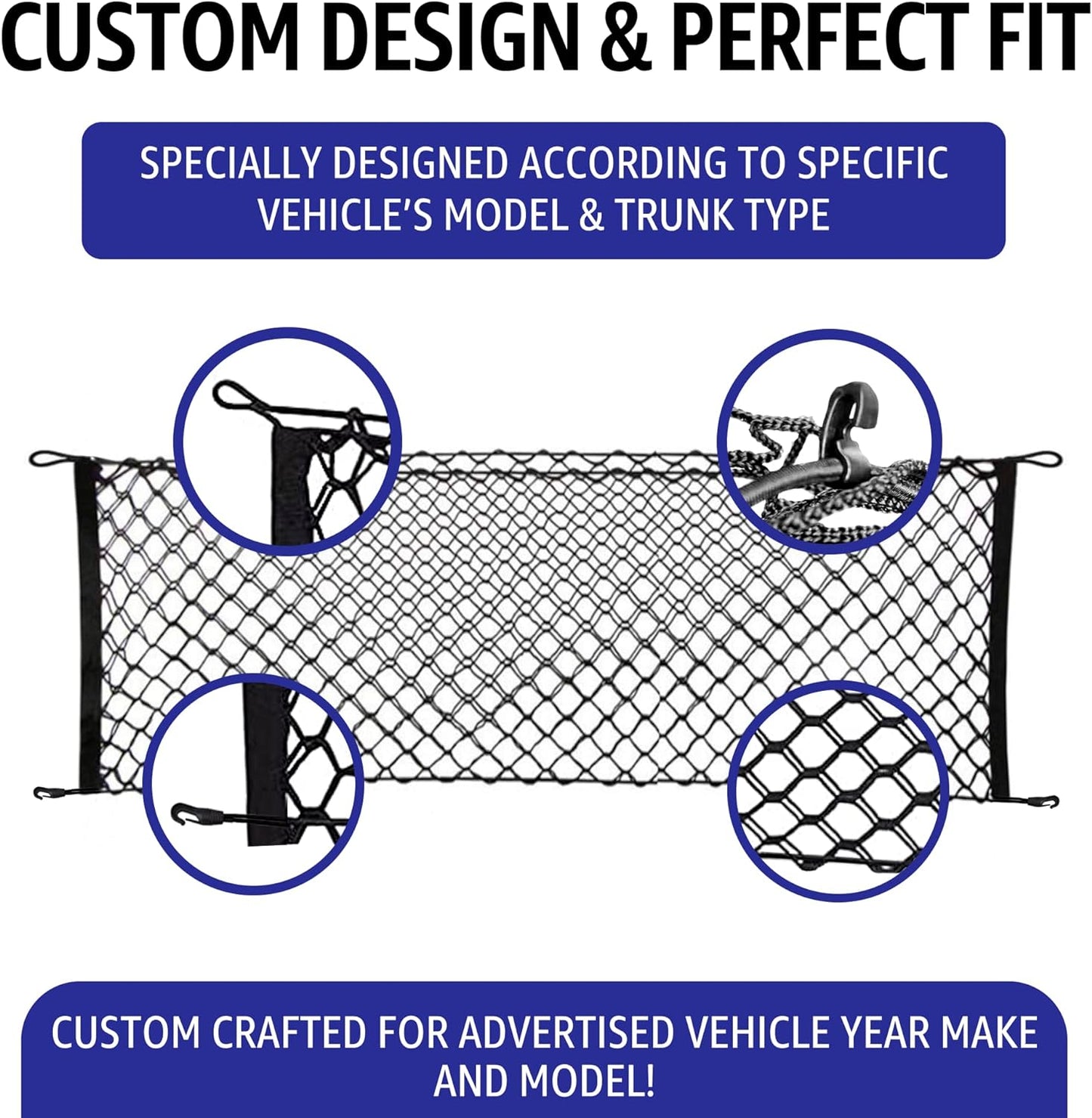 Envelope Style Trunk Cargo Net for Dodge Durango SXT GT SRT 1998-2024