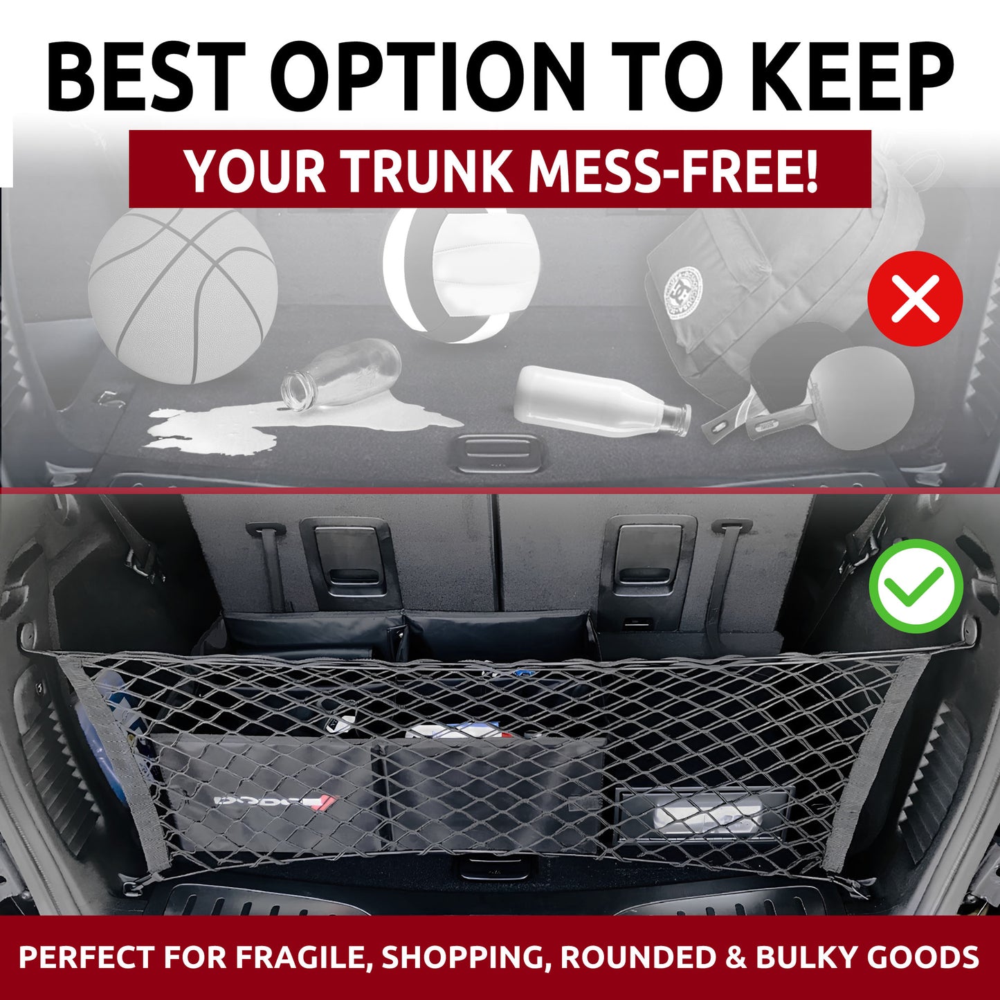 Envelope Style Trunk Cargo Net for Dodge Durango SXT GT R/T SRT 1998