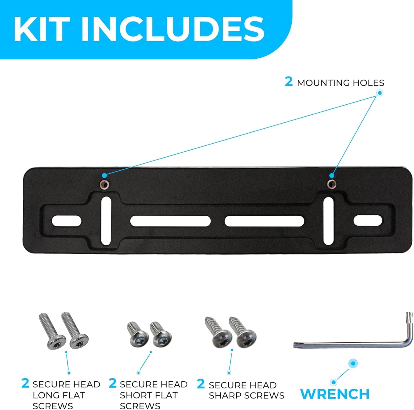 Front Bumper License Plate Bracket for Lexus