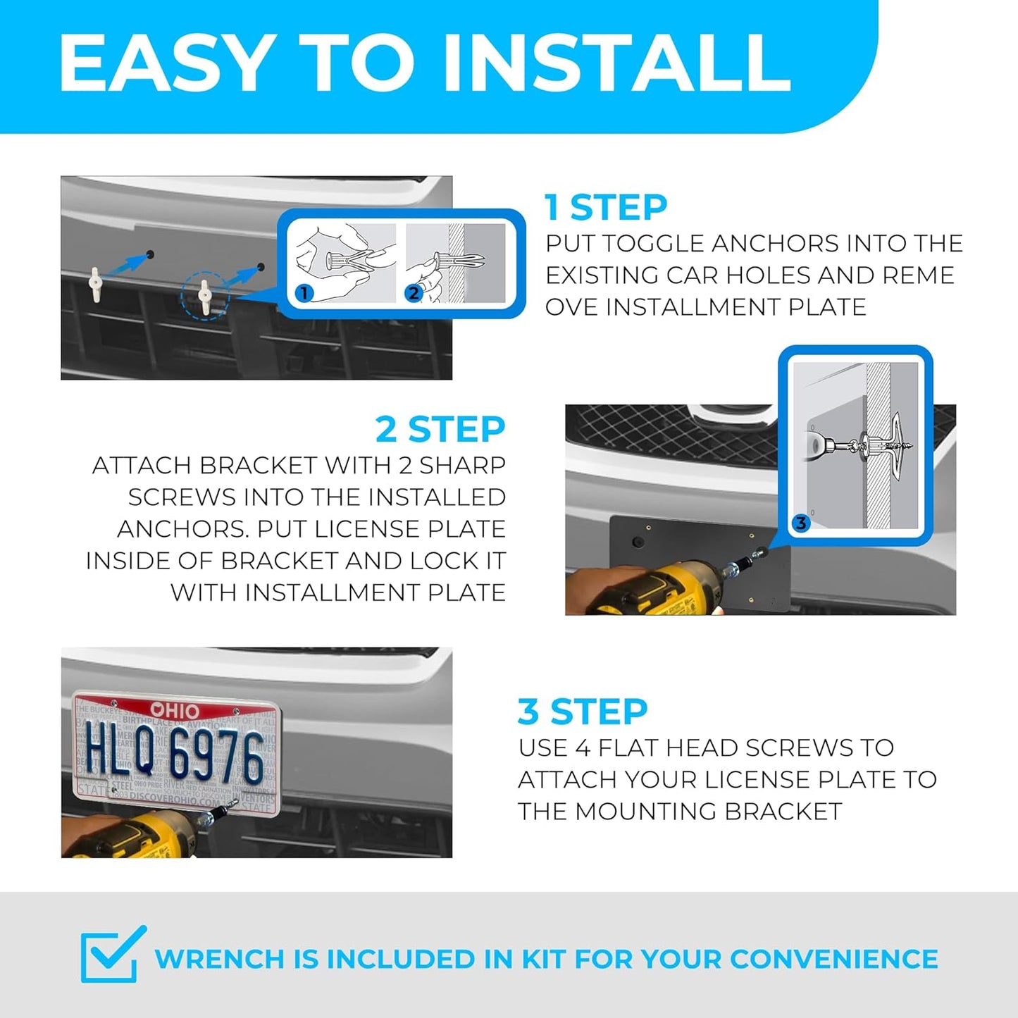 Licence Plate Mounting Bracket for Subaru