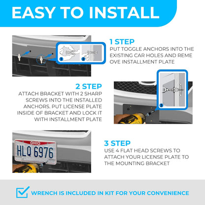 Licence Plate Mounting Bracket for Subaru