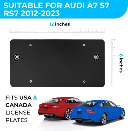 Rear Bumper License Plate Bracket for AUDI A7 S7 RS7 2012-2023