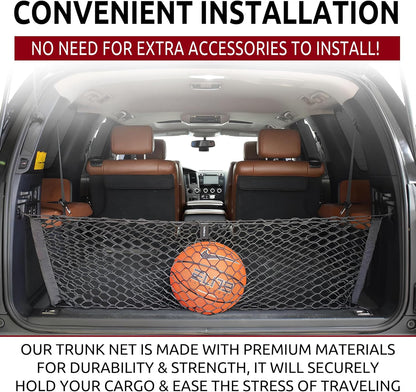 Envelope Style Trunk Cargo Net for Toyota Sequoia 2008-2023