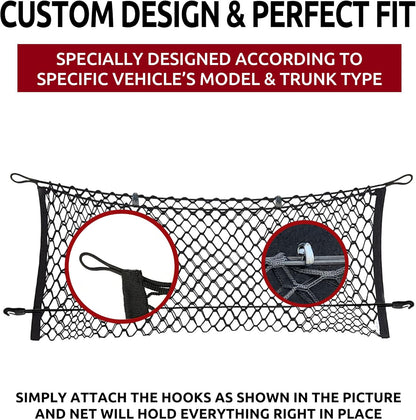 Envelope Style Trunk Cargo Net for Suburban fits Tahoe 2015-2020