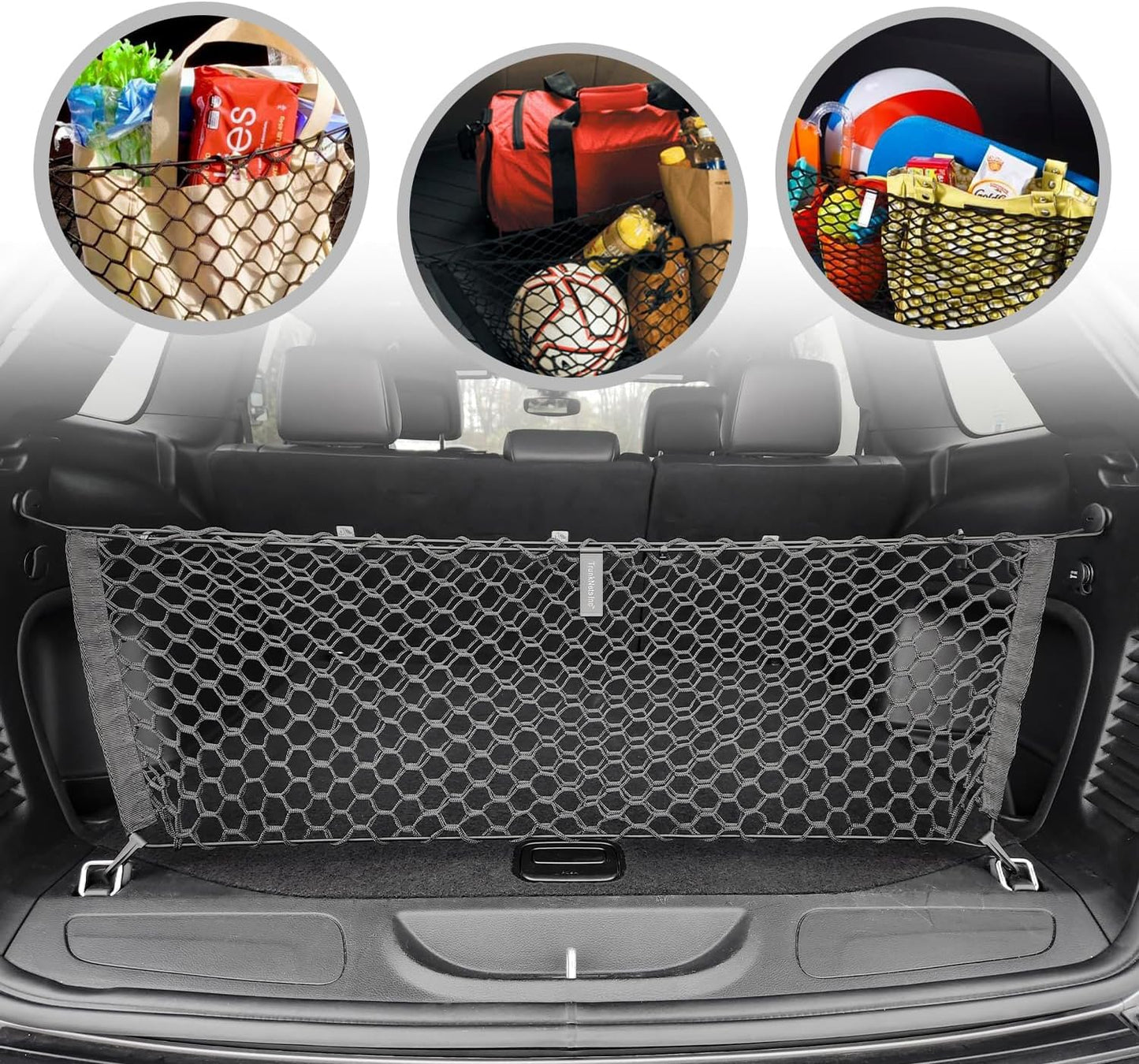 Envelope Style Trunk Mesh Cargo Net - for Jeep Grand Cherokee 2011-2021