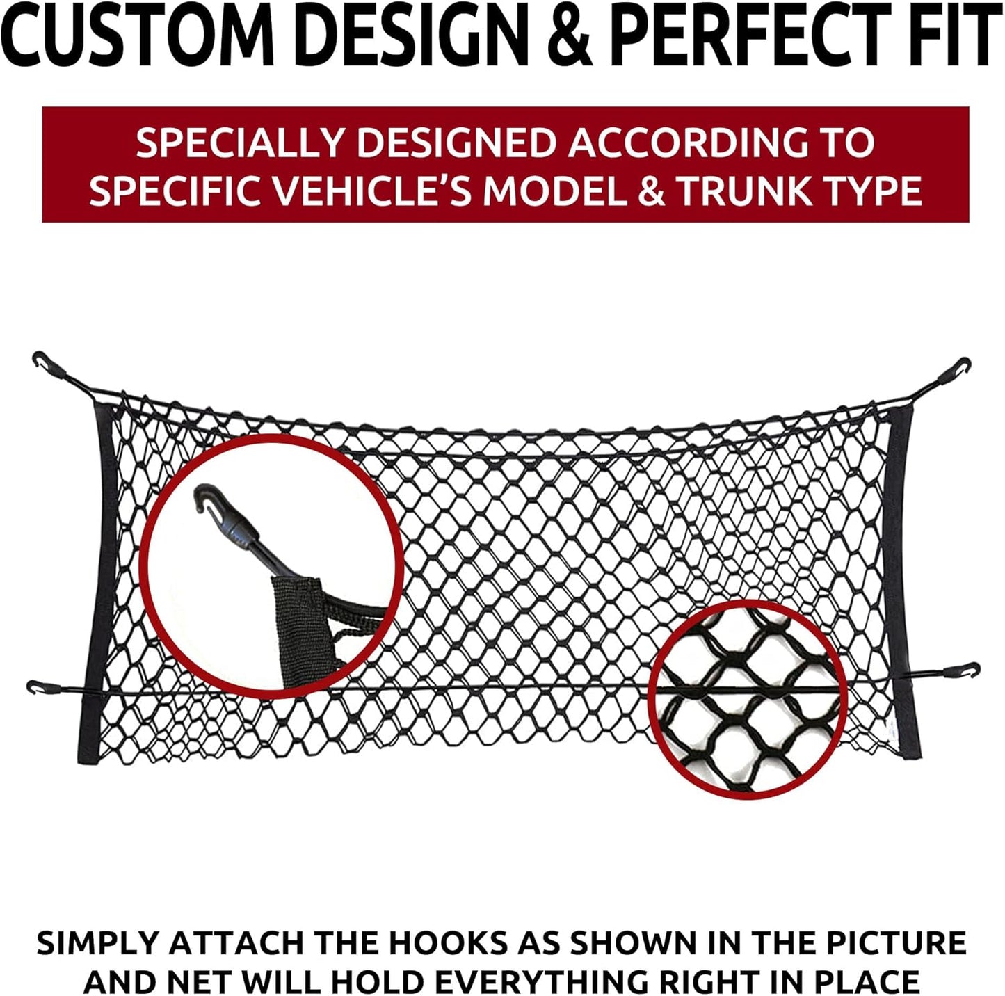 Envelope Style Trunk Cargo Net for Nissan Murano 2015-2024