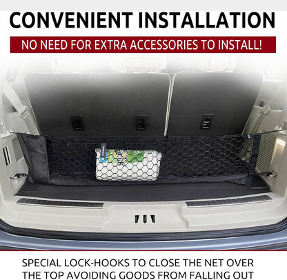 Envelope Style Trunk Cargo Net for Lincoln Navigator Standard Reserve Black Label 2018-2024