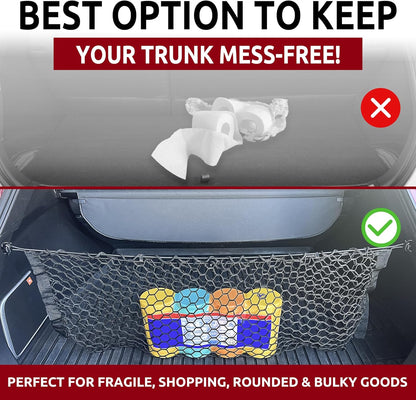 Envelope Style Trunk Cargo Net for Toyota Venza LE XLE 2021-2024