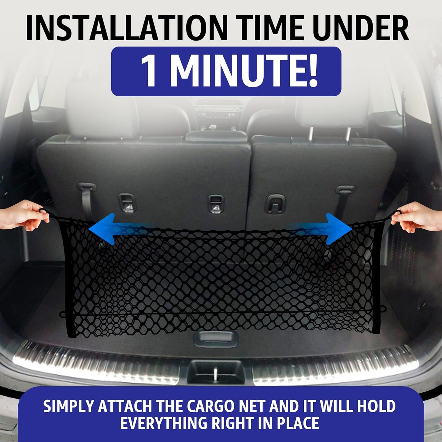 Envelope Style Trunk Cargo Net for KIA Telluride 2020-2023