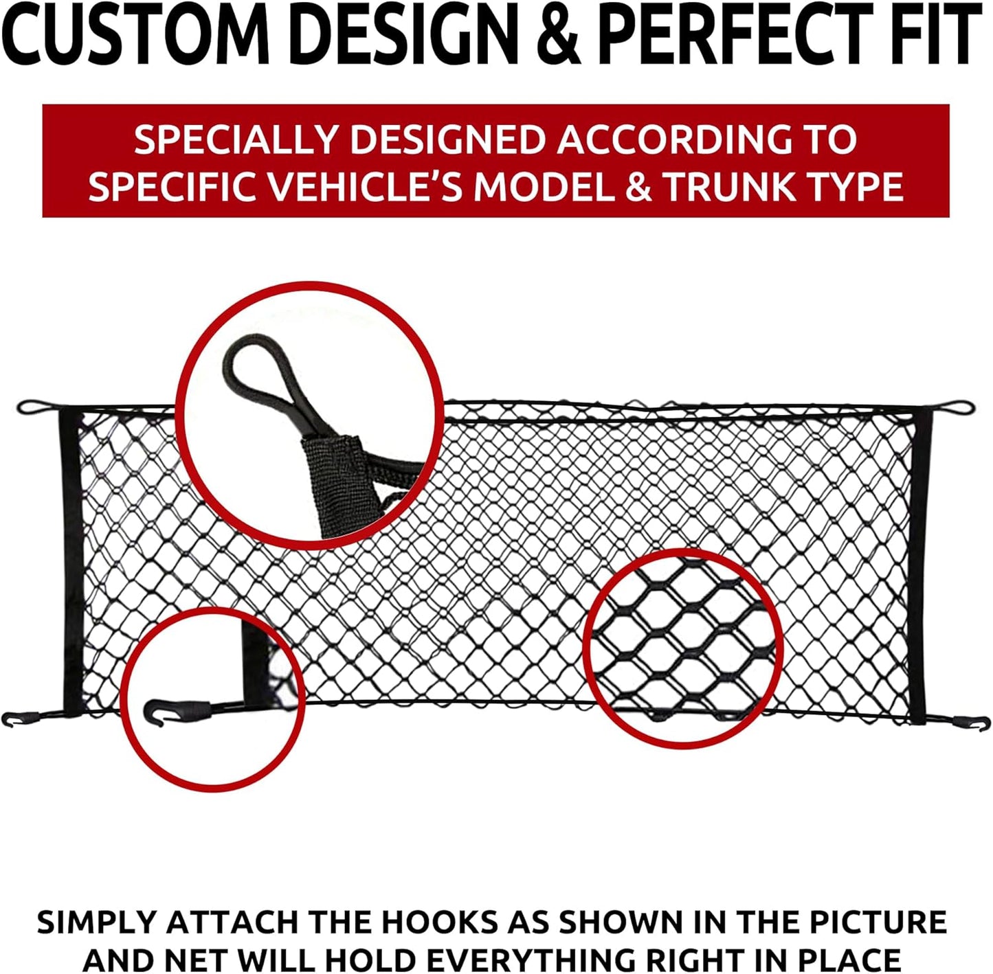 Envelope Style Trunk Cargo Net for Lexus RX RX350 2023-2024