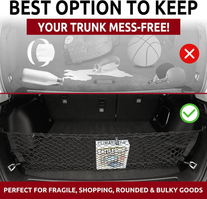 Envelope Style Trunk Cargo Net for Jeep Grand Cherokee 5 Seats 2022-2024