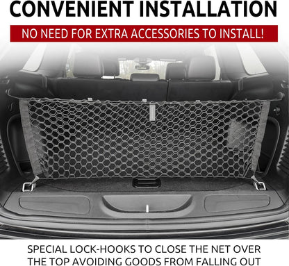 Envelope Style Trunk Mesh Cargo Net - for Jeep Grand Cherokee 2011-2021